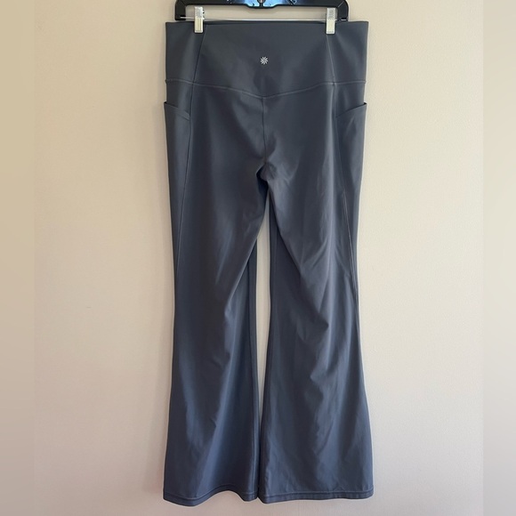 Athleta Women's Salutation Stash High Rise Flare Pants in Shadow Blue, size XL - Picture 5 of 13